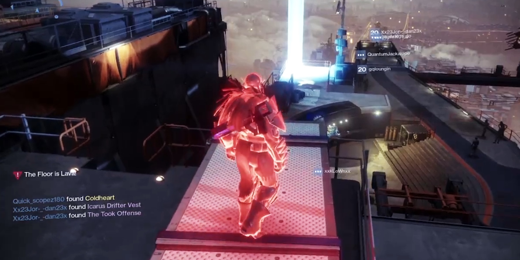 What is the point of the floor is lava in Destiny 2?