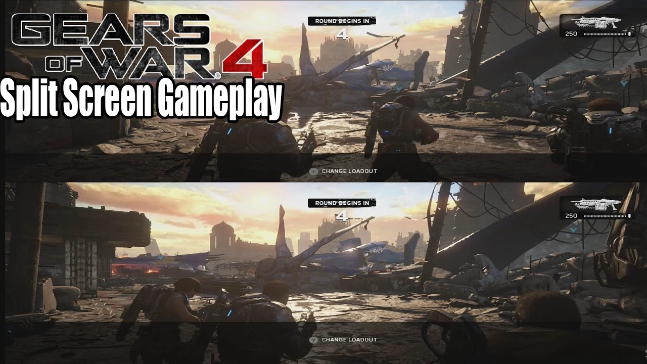 Ярлык split screen. Gears of War 3 Split Screen Xbox 360. Gears of War ps4 сплит скрин. Gears of War 4 Split Screen. War 4 Split Screen.