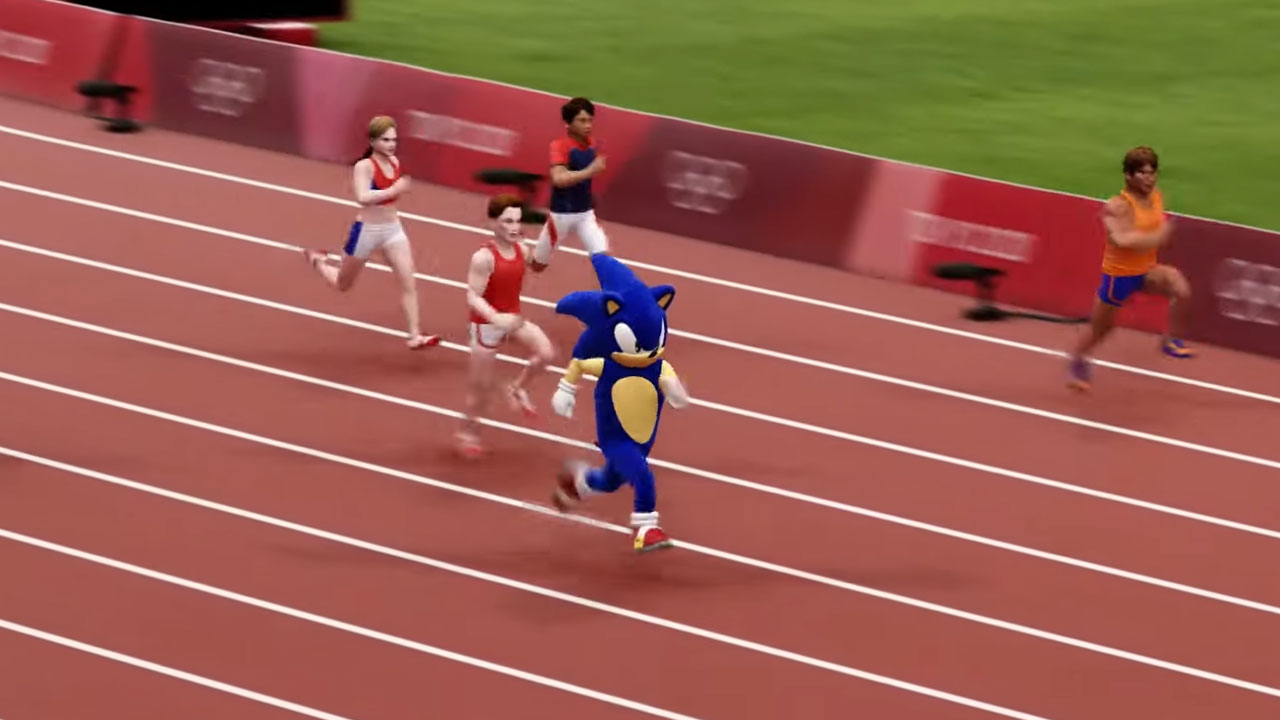 Olympic Games Tokyo 2020 has a hilarious human-sized Sonic the Hedgehog costume