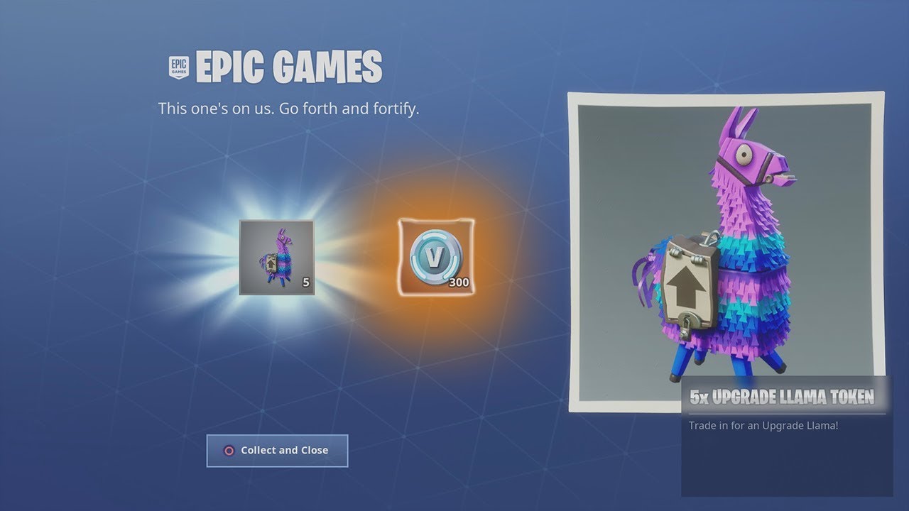 Can you get V bucks from llamas in Save the World?